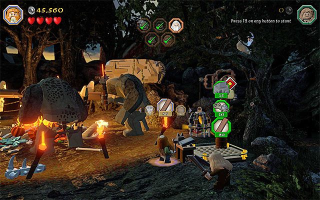Wybieraj właściwe surowce i przeznaczaj je do budowy - Etap 4 (Roast Mutton) - Uratowanie sojuszników | Opis przejścia LEGO The Hobbit - LEGO The Hobbit - poradnik do gry