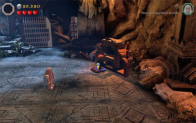 Po zakończeniu budowy podłóż ogień - Etap 15 (On the Doorstep) | Główne etapy - Sekrety w LEGO The Hobbit - LEGO The Hobbit - poradnik do gry