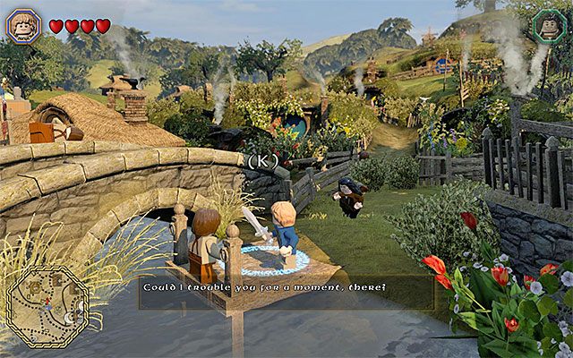 Przykładowe miejsce rozpoczęcia pobocznego zadania - Wprowadzenie | Śródziemie - Zadania poboczne w LEGO The Hobbit - LEGO The Hobbit - poradnik do gry