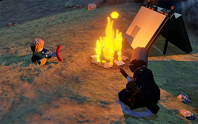 Korzystanie z ognisk pozwala na zmianę pory dnia - Wprowadzenie | Śródziemie - Zadania poboczne w LEGO The Hobbit - LEGO The Hobbit - poradnik do gry