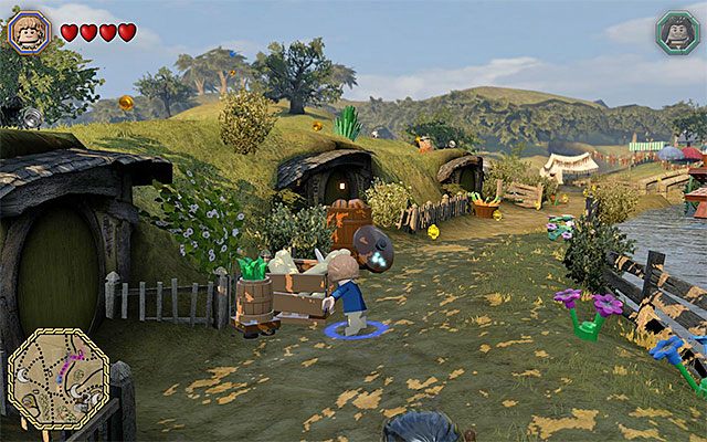 Przykładowy kosz z chlebem - Białe pytajniki - opisy przejścia zadań (1-20) | Śródziemie - Zadania poboczne - LEGO The Hobbit - poradnik do gry