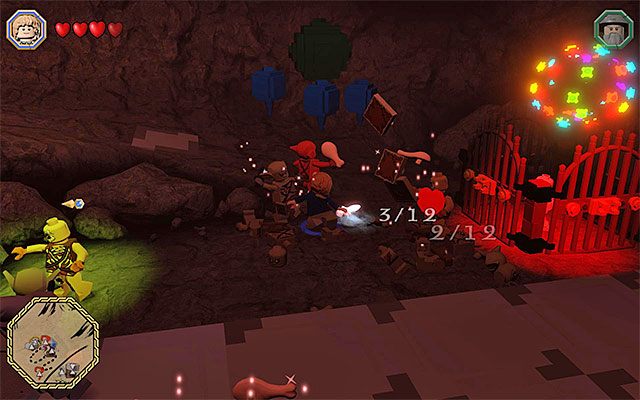 Atakuj gobliny nadciągające od strony wyjścia z jaskini - Białe pytajniki - opisy przejścia zadań (41-60) | Śródziemie - Zadania poboczne - LEGO The Hobbit - poradnik do gry