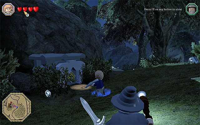 Właz - Białe pytajniki - opisy przejścia zadań (41-60) | Śródziemie - Zadania poboczne - LEGO The Hobbit - poradnik do gry