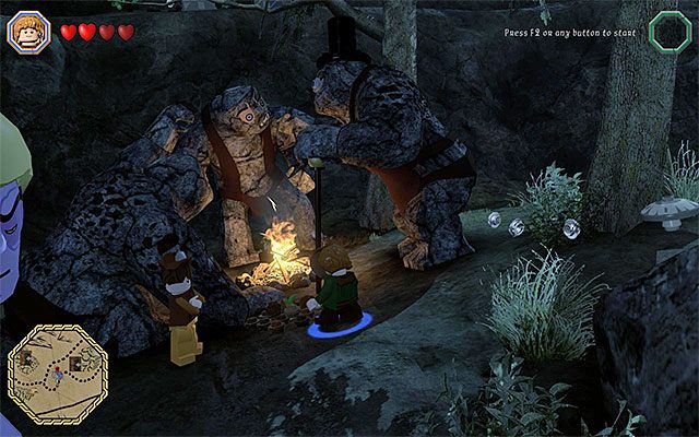 Miejsce użycia nasion - Białe pytajniki - opisy przejścia zadań (41-60) | Śródziemie - Zadania poboczne - LEGO The Hobbit - poradnik do gry