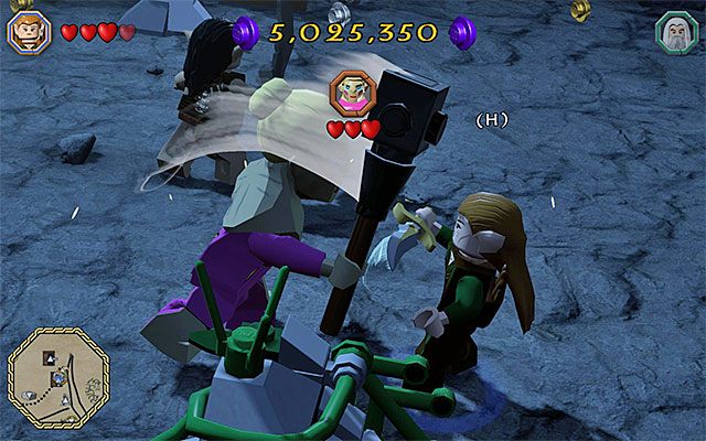 Wciskaj pokazywane na ekranie klawisze - Białe pytajniki - opisy przejścia zadań (81-100) | Śródziemie - Zadania poboczne - LEGO The Hobbit - poradnik do gry