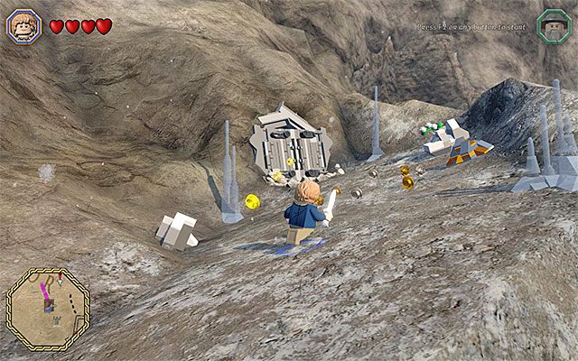 Wejście do jaskini - Białe pytajniki - opisy przejścia zadań (81-100) | Śródziemie - Zadania poboczne - LEGO The Hobbit - poradnik do gry