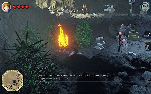 Miejsce rozpalenia drugiego ogniska - Białe pytajniki - opisy przejścia zadań (81-100) | Śródziemie - Zadania poboczne - LEGO The Hobbit - poradnik do gry