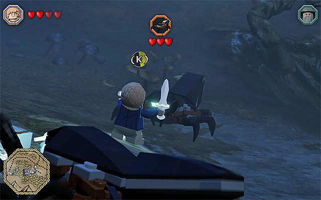 Wciskaj rytmicznie pokazywane na ekranie klawisze - Białe pytajniki - opisy przejścia zadań (101-105) | Śródziemie - Zadania poboczne - LEGO The Hobbit - poradnik do gry