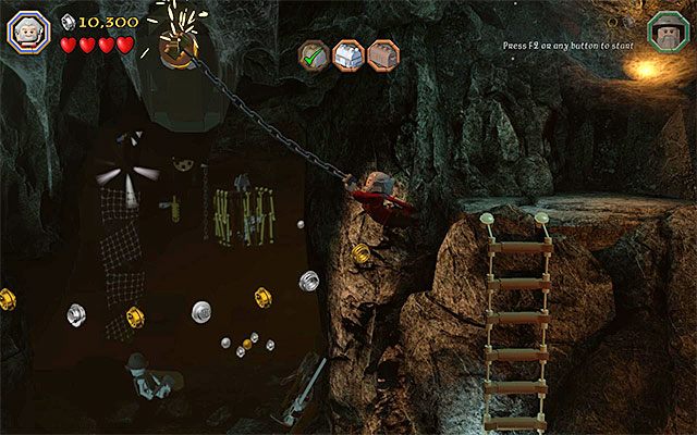 Drugi zaczep - Etap 5 (The Troll Hoard) - Zbadanie jaskini | Opis przejścia LEGO The Hobbit - LEGO The Hobbit - poradnik do gry