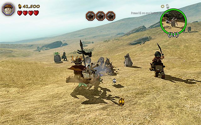 W trakcie pościgu rozglądaj się za różnorakimi skarbami - Etap 5 (The Troll Hoard) - Spotkanie z orkami | Opis przejścia LEGO The Hobbit - LEGO The Hobbit - poradnik do gry