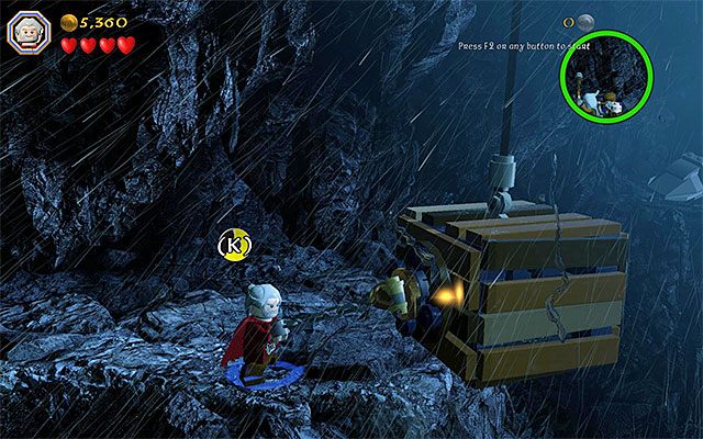 Interaktywny zaczep - Etap 6 (Over Hill and Under Hill) - Przeprawa przez przełęcz | Opis przejścia - LEGO The Hobbit - poradnik do gry