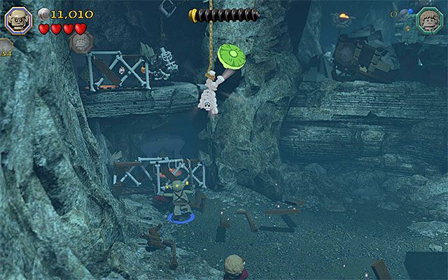 Płotek, za którym ukryto właz - Etap 7 (Goblin-town) - Współpraca z goblinem | Opis przejścia LEGO The Hobbit - LEGO The Hobbit - poradnik do gry