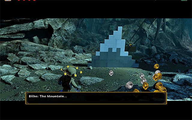 Rozwiązanie pierwszej zagadki - Etap 7 (Goblin-town) - Zagadki Golluma | Opis przejścia LEGO The Hobbit - LEGO The Hobbit - poradnik do gry
