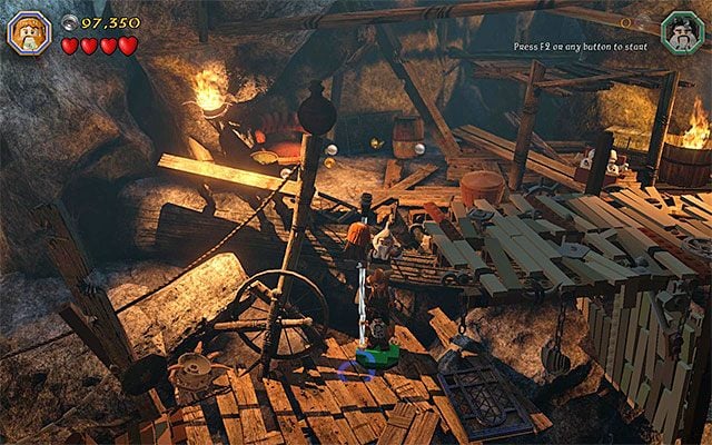 Utwórz wieżę z krasnoludów - Etap 7 (Goblin-town) - Ucieczka z Miasta Goblinów | Opis przejścia - LEGO The Hobbit - poradnik do gry