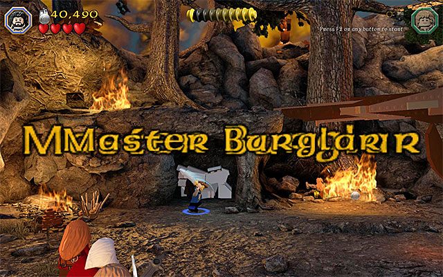 Status mistrza złodziei otrzymuje się po uzbieraniu wymaganej liczby punktów (inna wartość dla każdego etapu) - 6. Ćwieki (Monety) w LEGO The Hobbit - LEGO The Hobbit - poradnik do gry