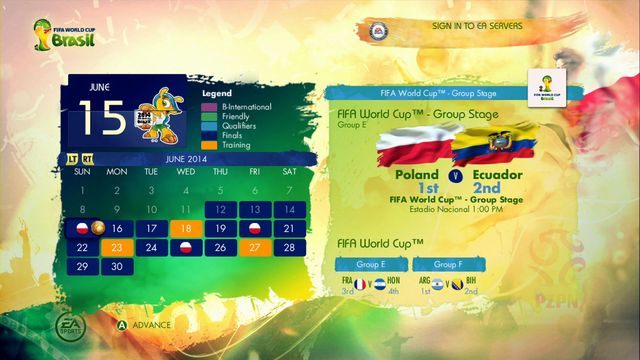 Po zatwierdzeniu wyboru pozostaje Ci już tylko stworzenie nowego pliku zapisu i poprowadzenie reprezentacji Polski do końcowego triumfu w poszczególnych meczach brazylijskiego mundialu - 2014 FIFA World Cup | Jak awansować i zagrać na Mistrzostwach Świata reprezentacją Polski? - 2014 FIFA World Cup Brazil - poradnik do gry