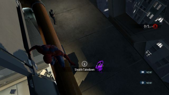 Pozbądź się przeciwnika z wysokości - Raid on OSCORP | Opis przejścia The Amazing Spider-Man 2 - The Amazing Spider-Man 2 - poradnik do gry