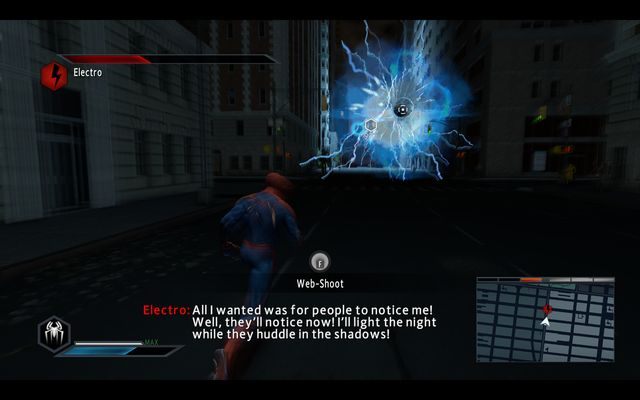 Unikaj strzałów paraliżujących zdolności - Power surge! | Opis przejścia The Amazing Spider-Man 2 - The Amazing Spider-Man 2 - poradnik do gry
