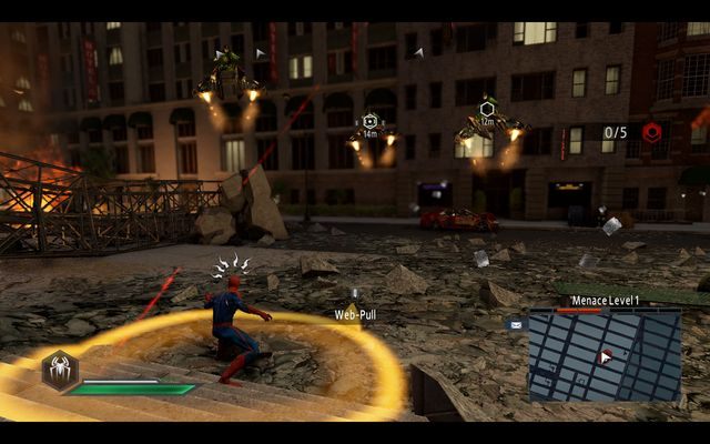 Przed siedzibą OSCORPu - The Green Goblin! | Opis przejścia The Amazing Spider-Man 2 - The Amazing Spider-Man 2 - poradnik do gry