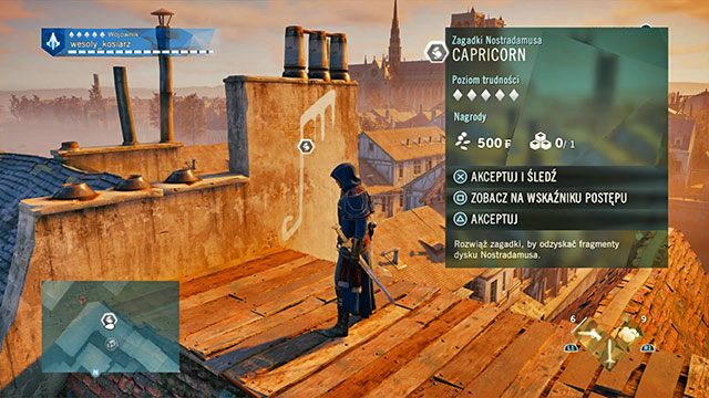 Symbol znajduje się na kominie, na dachu domu nieopodal Pont Notre-Dame - Zadania poboczne | Hotel de Ville - mapa w AC Unity - Assassins Creed: Unity - poradnik do gry