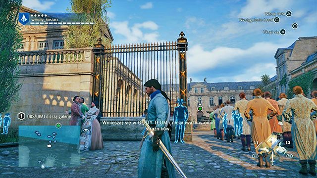Dużo strażników, ale tłum też duży. - 02 - Stany Generalne | Solucja AC Unity - Assassins Creed: Unity - poradnik do gry