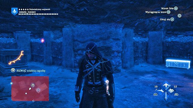 Trzecia odpowiedź znajduje się pod twierdzą Temple, na sarkofagu, obok skrzyni ze skarbem, blisko miejsca drugiej walki z Germainem - Zadania poboczne | Temple - mapa w AC Unity - Assassins Creed: Unity - poradnik do gry