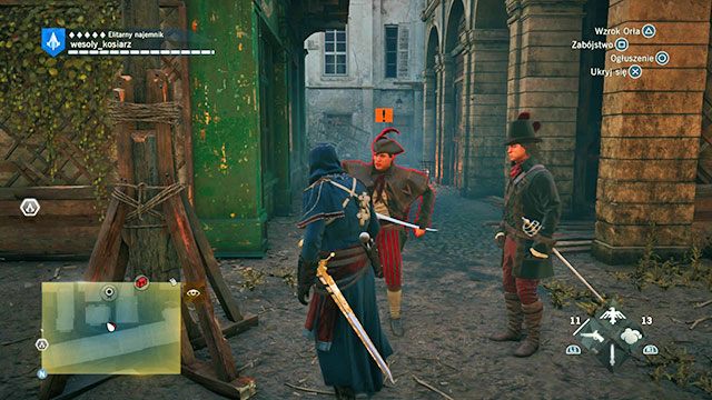 W grze istnieją trzy grupy, z którymi możesz walczyć - sojusznicy, straż oraz ekstremiści - Trzy grupy i stany Paryżan | Podróżowanie po mieście w AC Unity - Assassins Creed: Unity - poradnik do gry