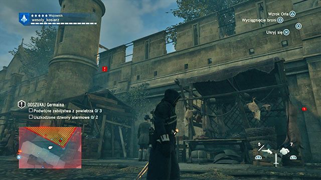 Po straganach na mur i do środka. - 03 - Twierdza Temple | Solucja AC Unity - Assassins Creed: Unity - poradnik do gry
