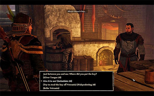 Możesz przesłuchać Vetranio, ale nie zdobędziesz w ten sposób klucza - The Private Store (Prywatny składzik) | Poboczne zadania - Taranis | Risen 3 - Risen 3: Władcy Tytanów - poradnik do gry