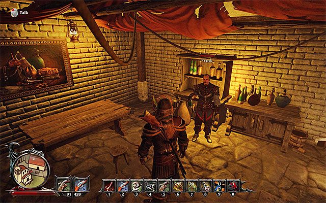 Frink odwiedza tawernę wieczorami - Huge Responsibility, Huge Thirst (Ogromna odpowiedzialność, ogromne pragnienie) | Poboczne zadania - Taranis - Risen 3: Władcy Tytanów - poradnik do gry