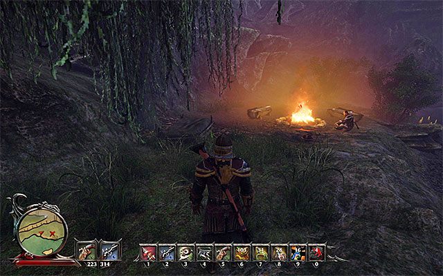 Porozmawiaj z Nathanem siedzącym przy ognisku - Paths to the Afterlife (Ścieżki do życia pozagrobowego) | Poboczne zadania - Wyspa Mgieł (Fog Island) - Risen 3: Władcy Tytanów - poradnik do gry