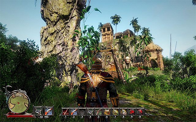 Most linowy prowadzący do wioski tubylców - Natives Village (Wioska tubylców) | Główne zadania - Kila | Risen 3 - Risen 3: Władcy Tytanów - poradnik do gry