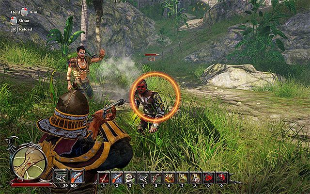 Zaczekaj aż Ixil oddali się od wioski i zaatakuj go - The Reckoning (Czas rozliczeń) | Poboczne zadania - Kila | Risen 3 - Risen 3: Władcy Tytanów - poradnik do gry