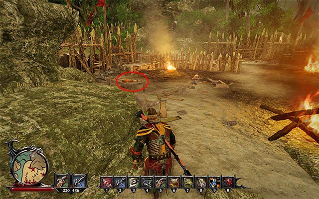 Zgodnie z otrzymanymi od Ulviego wskazówkami warto wykorzystać to, że obozowisko goblinów znajduje się przy wodzie - Goblin Invasion (Inwazja goblinów) | Poboczne zadania - Wyspa Złodziei (Isle of Thieves) - Risen 3: Władcy Tytanów - poradnik do gry