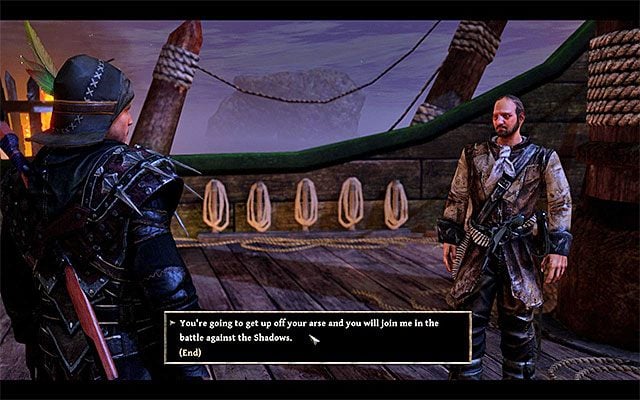 Jake przebywa na pokładzie statku tubylców - Recruit Chani (Zrekrutowanie Chani) | Główne zadania - Kila | Risen 3 - Risen 3: Władcy Tytanów - poradnik do gry