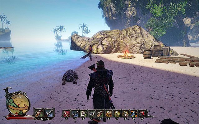 Crousea odnajdziesz na plaży - Completely Lost (Całkowicie zagubiony) | Poboczne zadania - Kila | Risen 3 - Risen 3: Władcy Tytanów - poradnik do gry