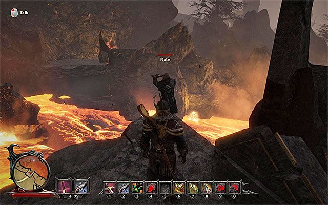 Rzeka lawy w zatoce Calador to jedna z nieprzekraczalnych początkowo barier - Eksploracja świata gry w Risen 3 Władcy Tytanów | Opis mechanik rozgrywki - Risen 3: Władcy Tytanów - poradnik do gry