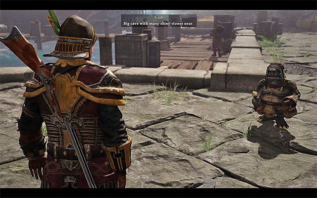 Od Gadiego dowiesz się o nowej jaskini z kryształami - New Allies (Nowi sojusznicy) | Główne zadania - Taranis | Risen 3 Władcy Tytanów - Risen 3: Władcy Tytanów - poradnik do gry