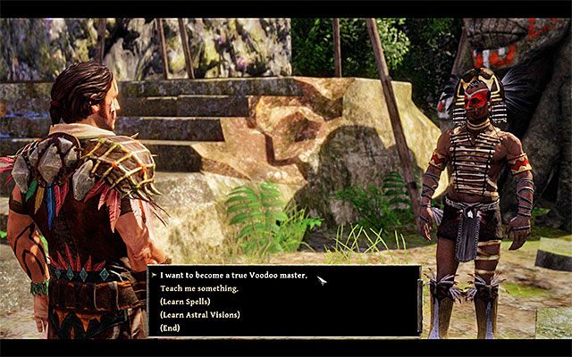Od Hirutu dowiesz się co musisz zrobić żeby awansować w hierarchii tubylców - Become a Voodoo Master (Stanie się mistrzem voodoo) | Poboczne zadania - Kila - Risen 3: Władcy Tytanów - poradnik do gry