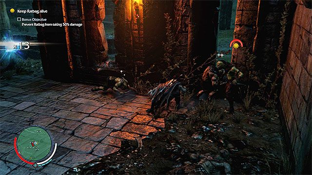 Staraj się ochraniać Szczurnika przed atakami wrogich orków - 3 - The Spirit of Mordor (Dusza Mordoru) | Główne misje Środziemie Cień Mordoru - Śródziemie: Cień Mordoru - poradnik do gry