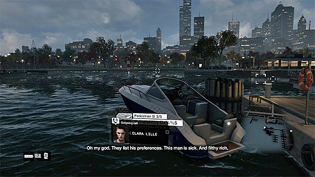 Od portu możesz oddalić się chociażby z wykorzystaniem skradzionej łodzi - Misja 10 (Breadcrumbs) | Główne misje - Akt II | Solucja Watch Dogs - Watch Dogs 1 - poradnik do gry