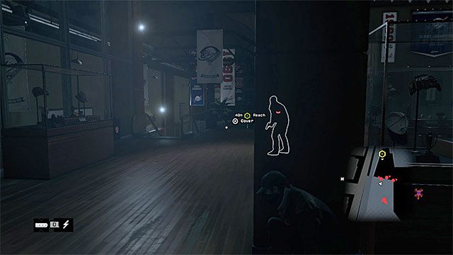Chowaj się za zasłonami, nie pozwalając na to żeby Aiden został zauważony - Misja 1 (Bottom of the Eighth) | Główne misje - Akt I | Solucja Watch Dogs - Watch Dogs 1 - poradnik do gry