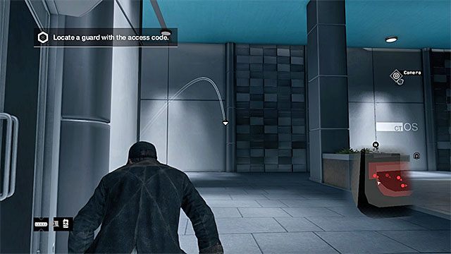Wabik pomoże ci w odwróceniu uwagi strażnika pilnującego schodów - Misja 5 (Open Your World) | Główne misje - Akt I | Solucja Watch Dogs - Watch Dogs 1 - poradnik do gry