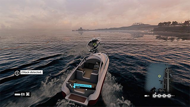Utrzymuj się w niewielkiej odległości za ściganą łodzią - Zlecenia - The Loop | Zlecenia macherów Watch Dogs - Watch Dogs 1 - poradnik do gry