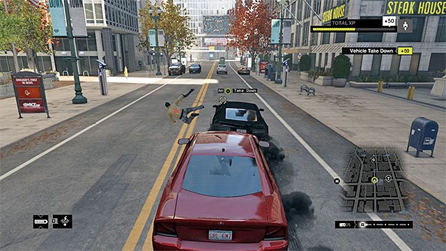 Po zneutralizowaniu pierwszego auta będziesz musiał zhakować telefon jego kierowcy - Zlecenia - The Loop | Zlecenia macherów Watch Dogs - Watch Dogs 1 - poradnik do gry