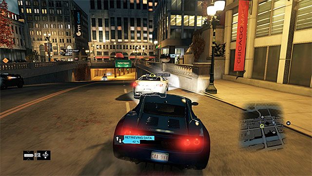Utrzymuj się w niewielkiej odległości od ściganego auta żeby móc ściągać dane - Zlecenia - The Loop | Zlecenia macherów Watch Dogs - Watch Dogs 1 - poradnik do gry
