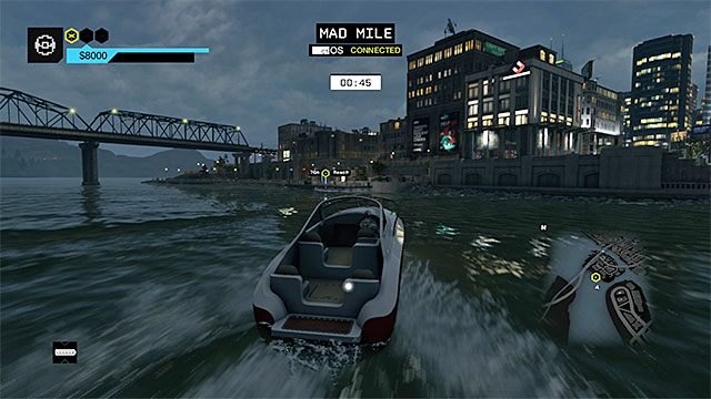 Poprawnie zacumuj łódź i postaraj się opuścić jej pokład bez wskakiwania do wody - Zlecenia - The Wards | Zlecenia macherów Watch Dogs - Watch Dogs 1 - poradnik do gry