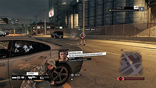 Ogłusz zaznaczonego przez grę gangstera - Zlecenia - Brandon Docks | Zlecenia konwojowe | Solucja Watch Dogs - Watch Dogs 1 - poradnik do gry