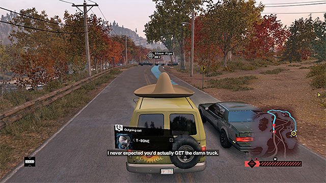 Unikaj przebijania się przez blokady żeby nie zniszczyć poważnie furgonetki - Misja 1 (Hope Is a Sad Thing) | Główne misje - Akt III | Solucja Watch Dogs - Watch Dogs 1 - poradnik do gry