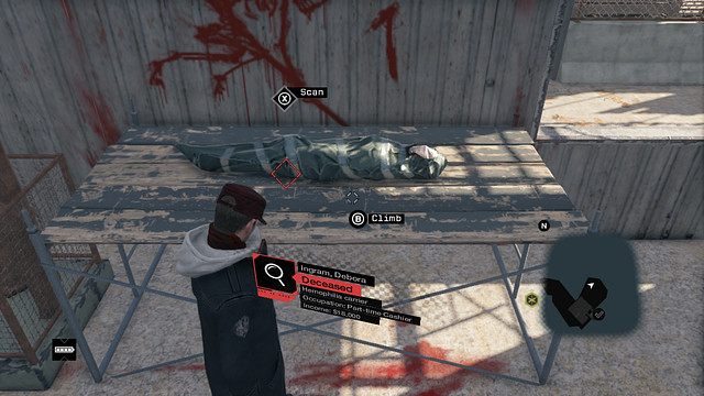 Ciało jednej z ofiar - Zaginione osoby (Missing Persons) | Mapy mniejszych aktywności Watch Dogs - Watch Dogs 1 - poradnik do gry